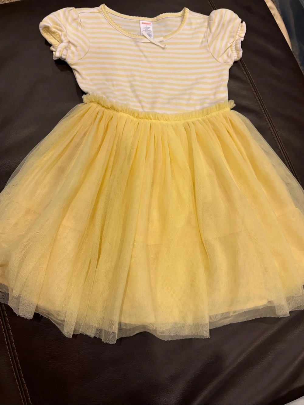 Gymboree Yellow Striped Tulle Dress